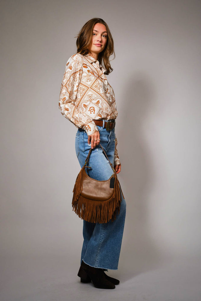 Imperfect Desert Western Button Up Shirt