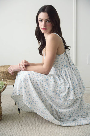Femme Floral Tiered Midi Dress