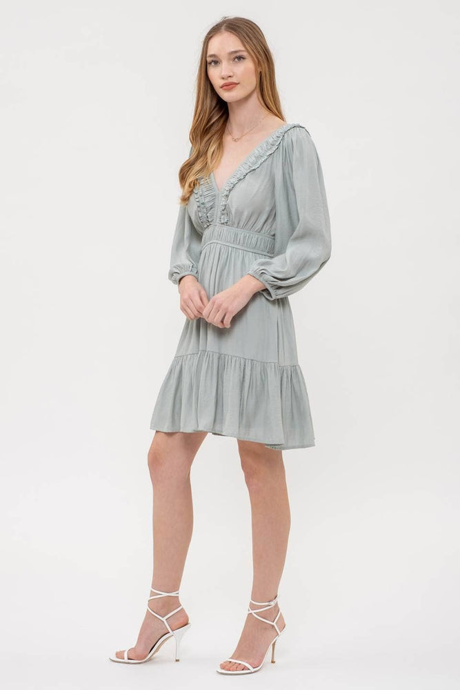 Elegant Afternoon Ruffle Dress