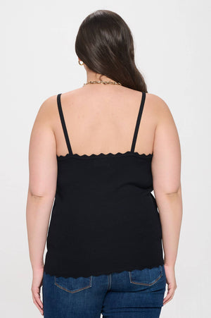 Plus Scalloped Cami