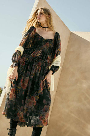 Something Bohemian Floral Maxi Dress