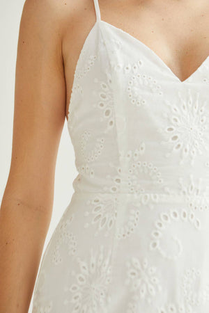 Raya Cotton Eyelet Dress