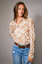 Imperfect Desert Western Button Up Shirt