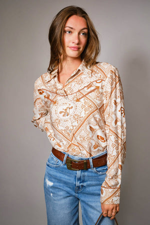 Imperfect Desert Western Button Up Shirt