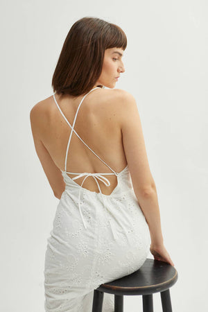 Raya Cotton Eyelet Dress
