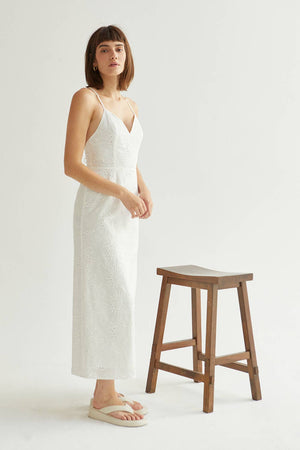 Raya Cotton Eyelet Dress