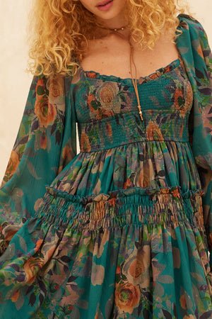 Something Bohemian Floral Maxi Dress