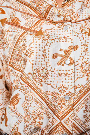 Imperfect Desert Western Button Up Shirt