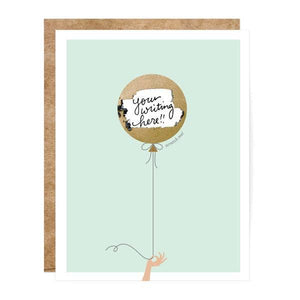 
                
                    Load image into Gallery viewer, Mint &amp;amp; Gold Balloon Scratch-off Card
                
            