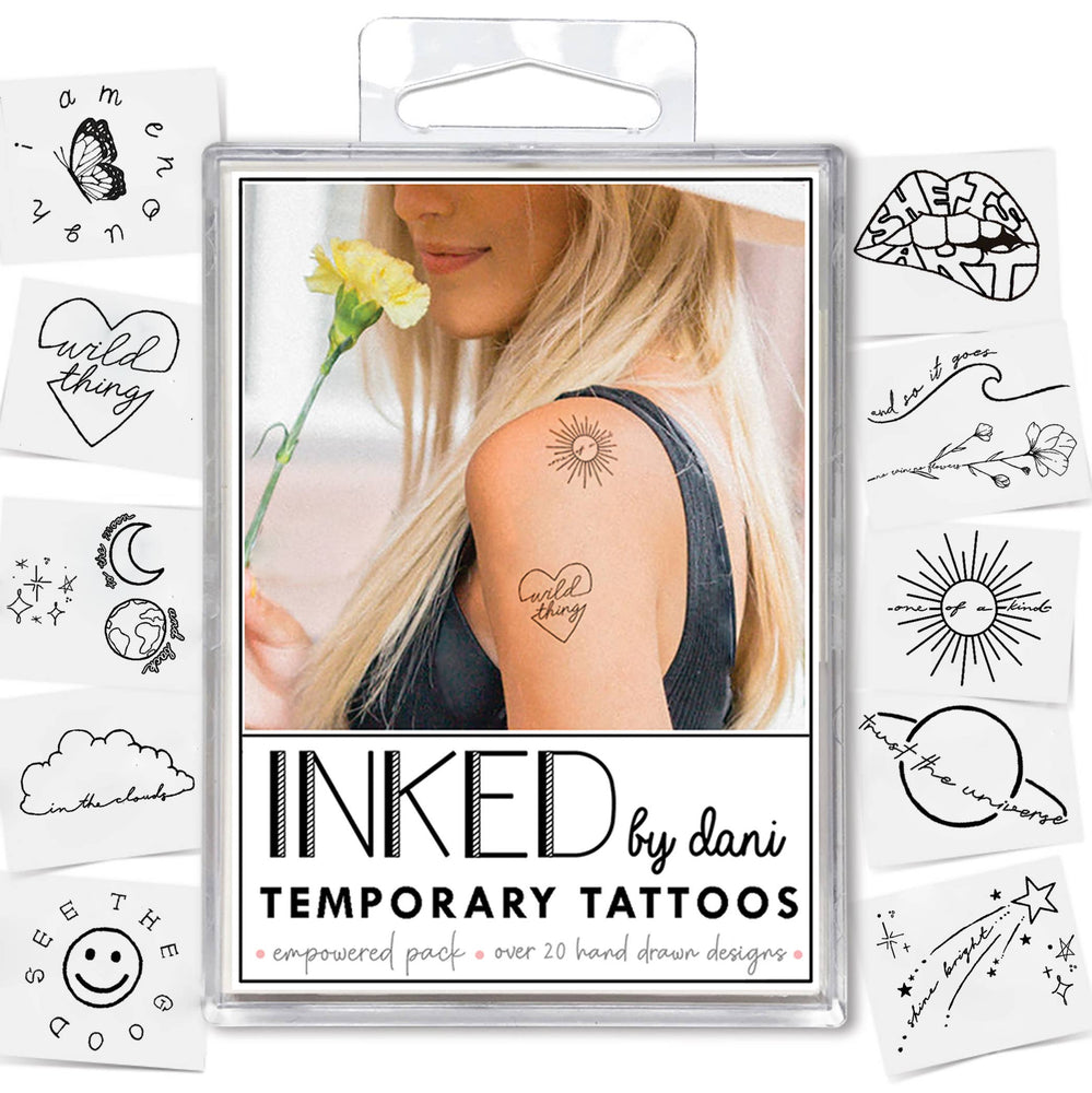 Empowered  Temporary Tattoo Pack
