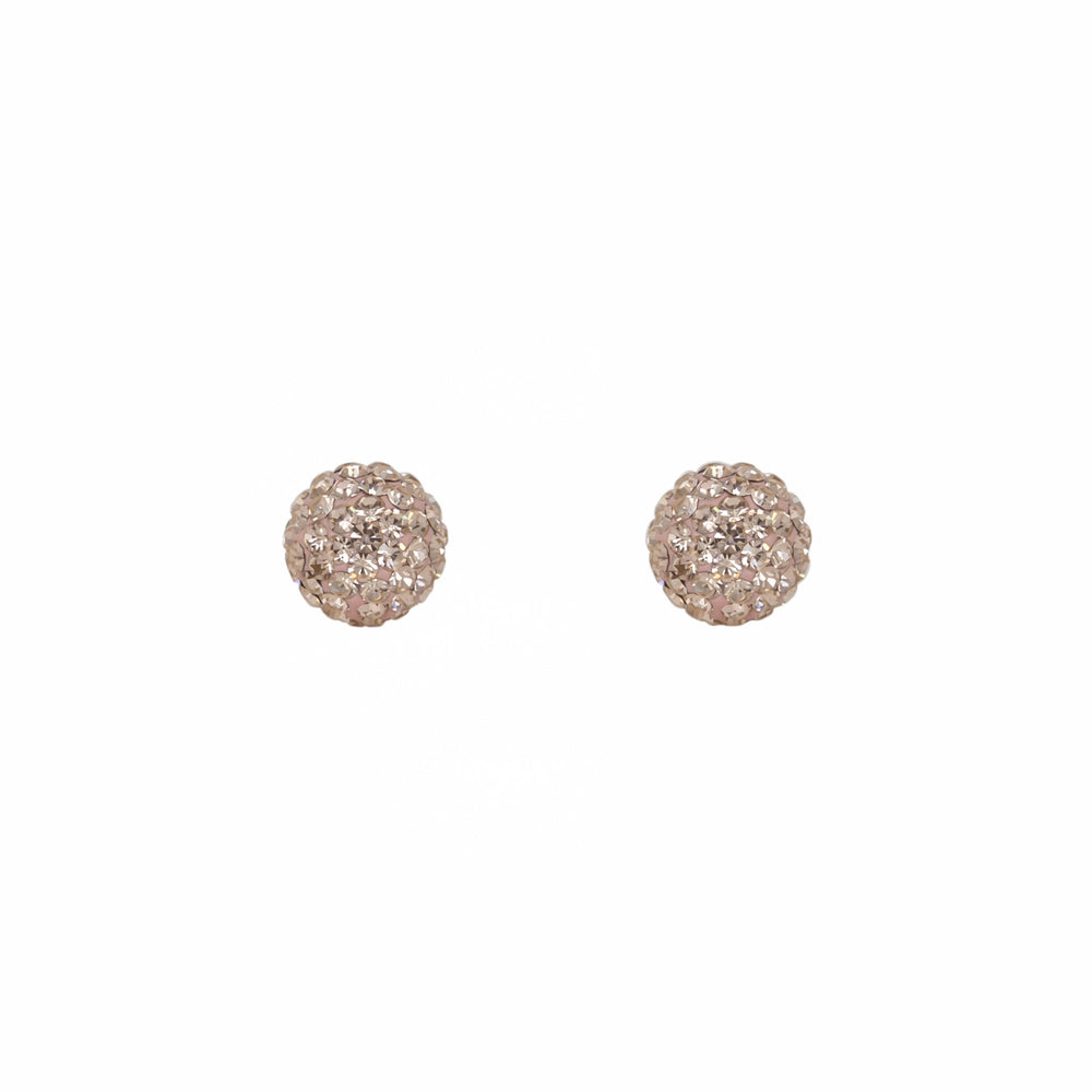 Park and Buzz radiance stud. Sparkle ball earrings. Hillberg and Berk. Canadian Brand. Glitter ball earrings. Rose Gold earrings jewelry jewellery