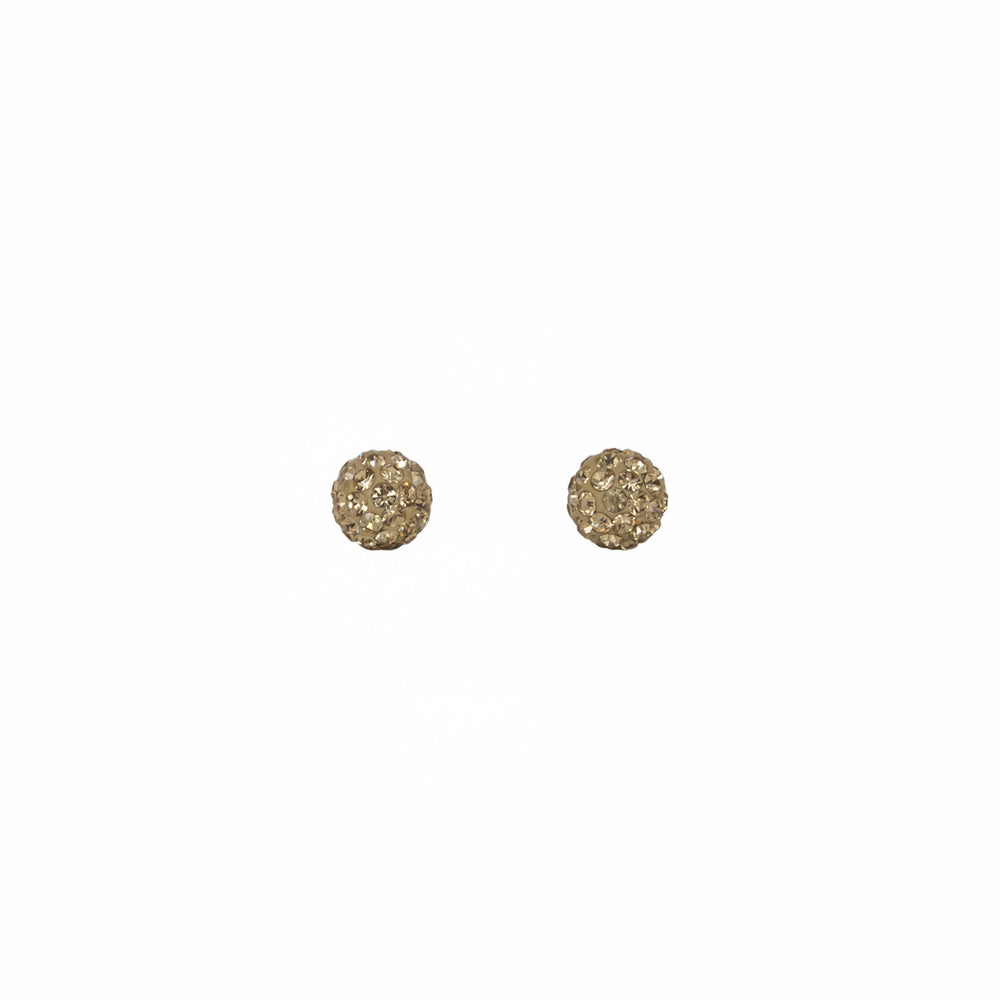Park and Buzz radiance stud. Sparkle ball earrings. Hillberg and Berk. Canadian Brand. Glitter ball earrings. Gold sparkle earrings jewelry jewellery