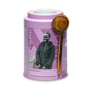 Purple Jasmine Tin with Spoon -Organic Fair-Trade Purple Tea